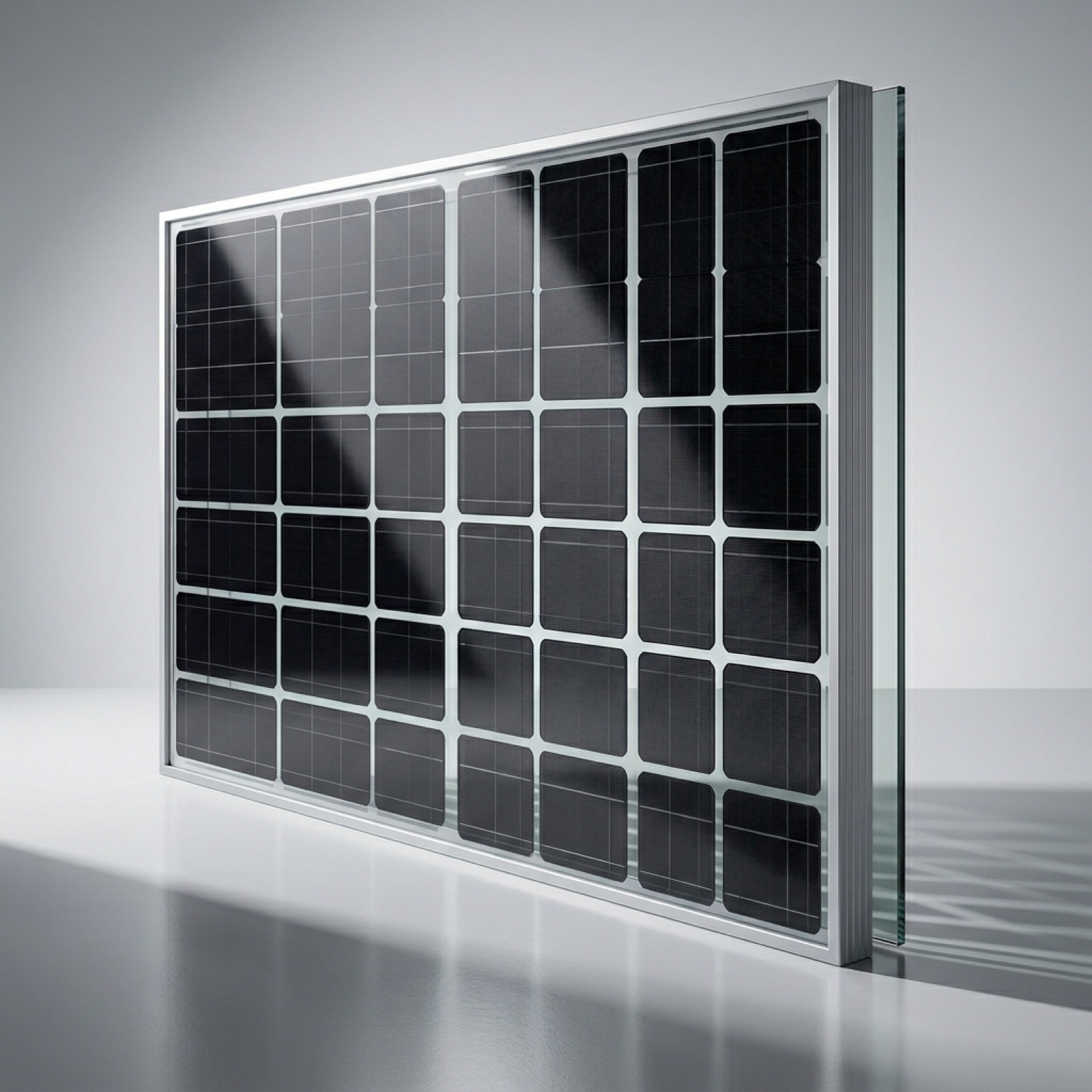 Bifacial module glass-glass