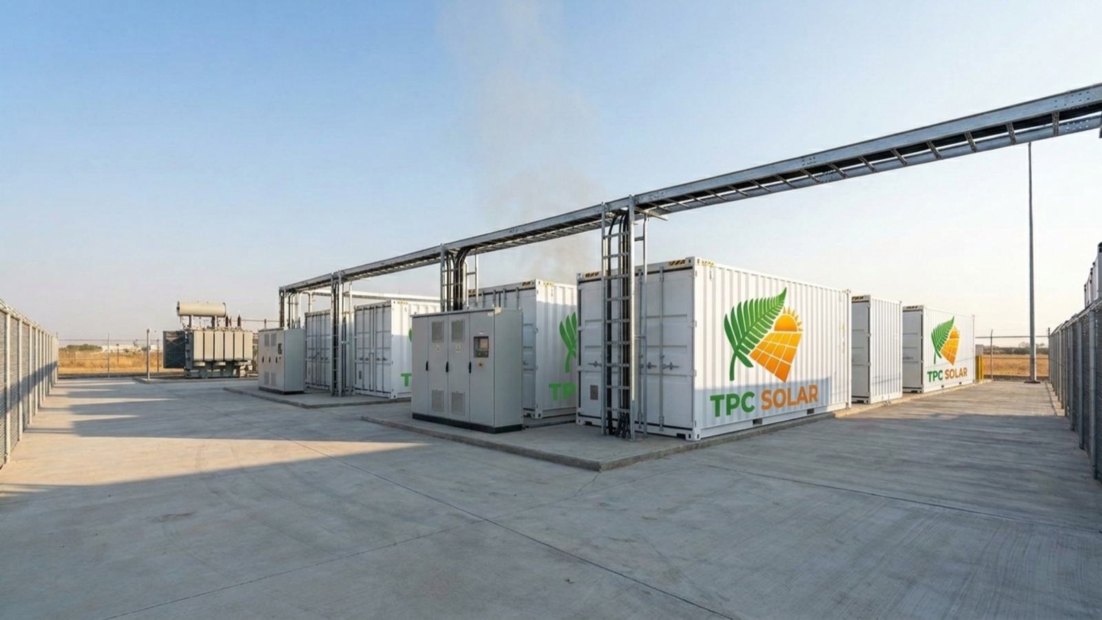 TPC Solar branded BESS containers