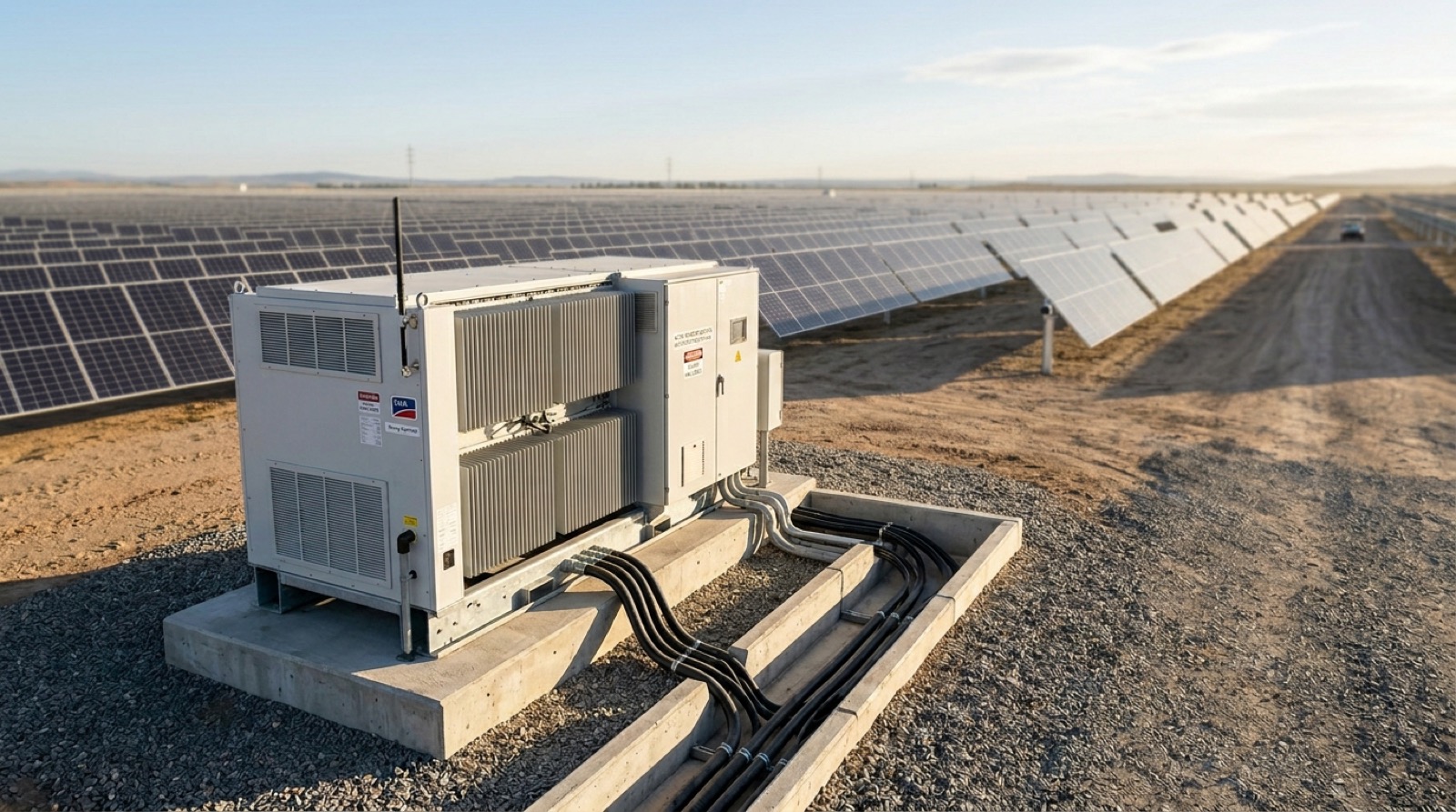 Central inverter installation