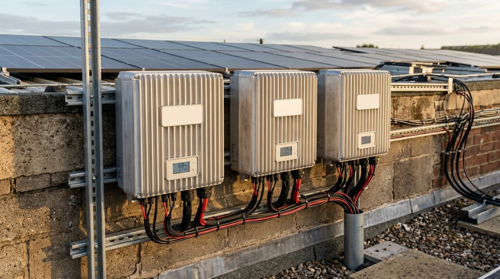 String inverters on structure
