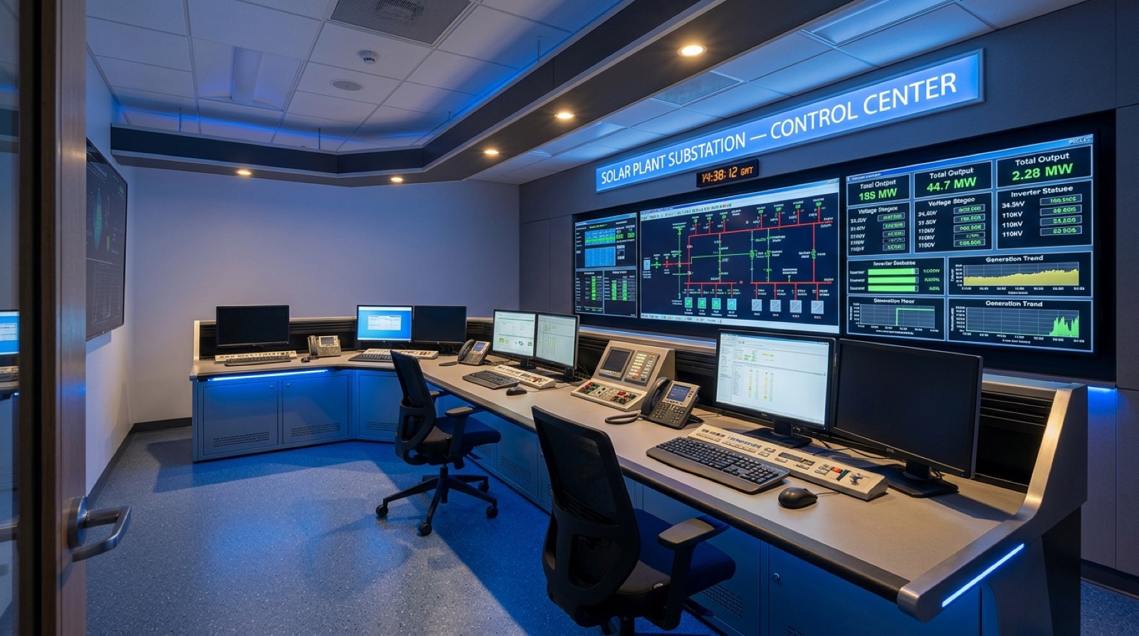 Substation control room